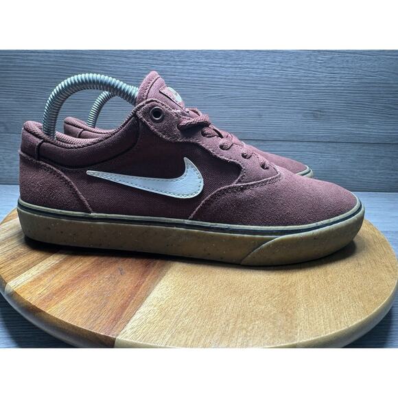 Nike Chron 2 SB Burgundy (dark pony) Gum men’s Size 7 - Picture 1 of 9